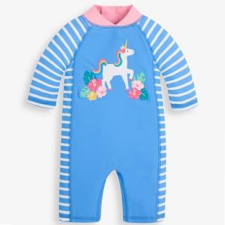 【JoJo Maman BeBe】嬰幼兒/兒童連身式防曬泳裝_夢幻獨角獸(JJH2455)