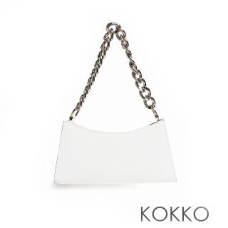 【KOKKO 集團】星光熠熠好萊塢2WAY真皮腋下包(白色)