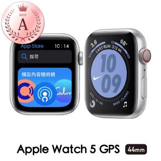 【Apple 蘋果】福利品 Apple Watch Series 5 44公釐 GPS 鋁金屬錶殼 保固90天 贈矽膠錶帶