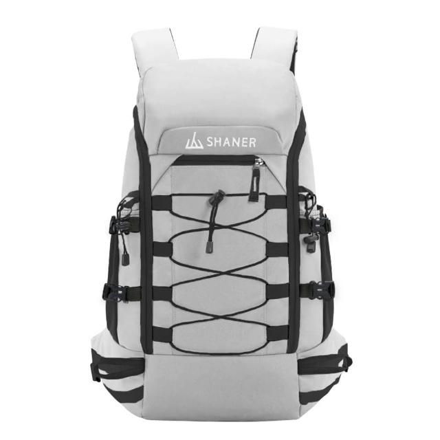 【SHANER】專業登山背包 萬用機能山人登山包28L 加強背負掛載系統多處可外掛 登山(登山包)