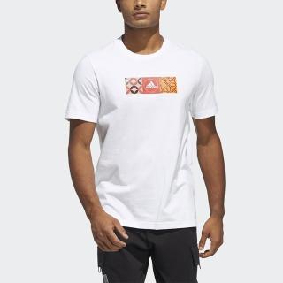 【adidas 愛迪達】上衣 男款 短袖上衣 運動 亞規 CNY GFX TEE 白 HI3291