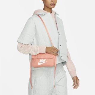 【NIKE 耐吉】側背包 NSW Revel Shoulder Bag 女款 櫻花粉 方包 斜背 復古 掀蓋 郵差包(CW9300-824)