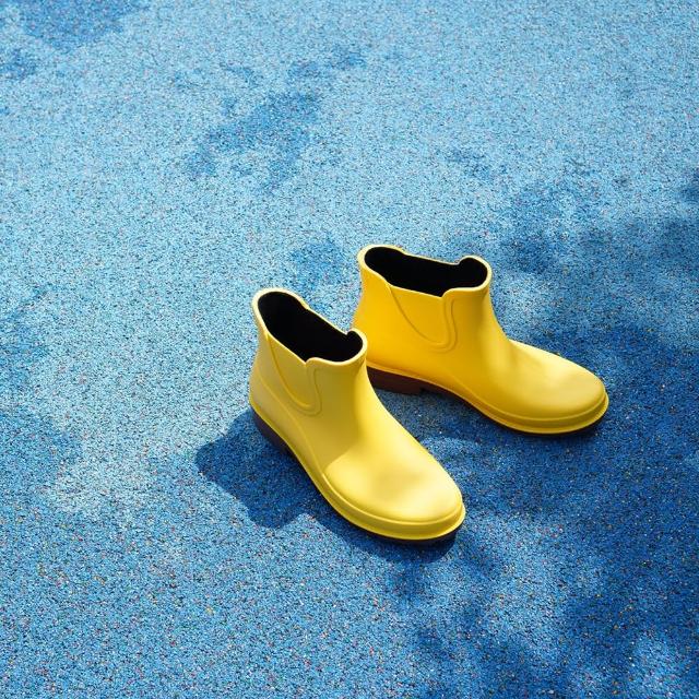 【花見小路】現貨 時尚短筒 雨晴兩用 高質感霧面雨靴(防水/短筒/雨靴/雨鞋/靴子/台灣製)