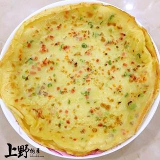 【上野物產】香蔥蛋餅皮 X15包(1800g/30片/包 冷凍食品 早餐)