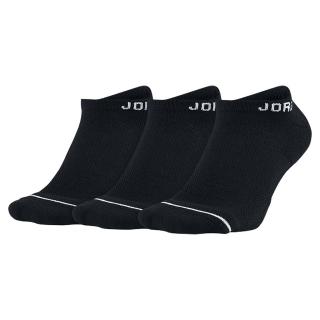 【NIKE 耐吉】短襪 Jordan Jumpman Socks 3 Pack 男女款 黑 喬丹 襪子 三雙入(SX5546-010)