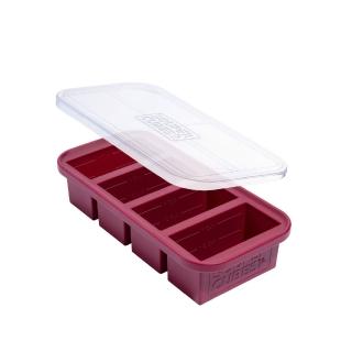 【Souper Cubes】多功能食品級矽膠保鮮盒-多色可選-4格250ML/格(副食品分裝盒/製冰盒/嬰兒副食品)