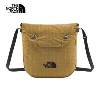 【The North Face】北面UE男女款棕色防撕裂可折疊休閒單肩包｜7QQA173