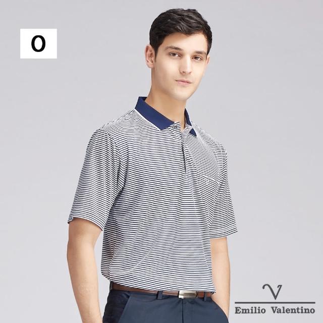 【Emilio Valentino 范倫鐵諾】男裝聯合涼感彈性機能吸濕排汗胸袋POLO衫(多款選)