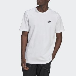 【adidas 愛迪達】上衣 男款 短袖上衣 運動 三葉草 國際碼 ESSENTIAL TEE 白 GN3415