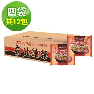 福利品【台酒生技】麻油雞袋麵12入(200G/入)
