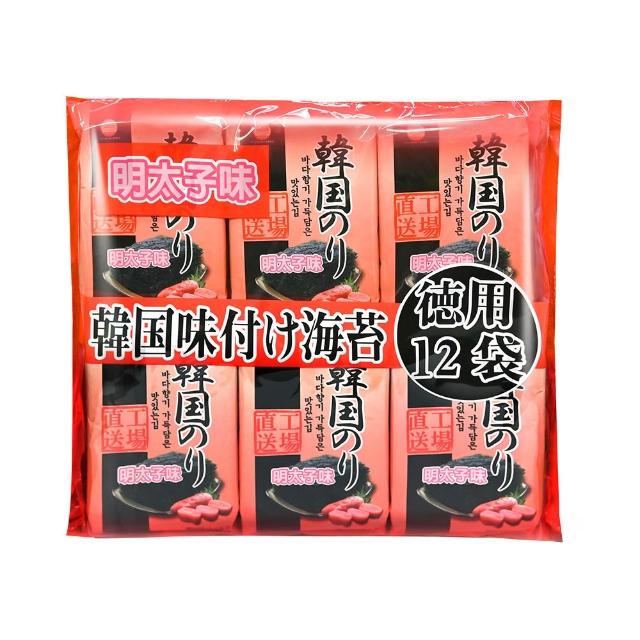 【orionjako】韓國海苔96入組 (麻油/嚴選味付/芥末/照燒風味/明太子風味12入/包)x8包(箱購)中元普渡