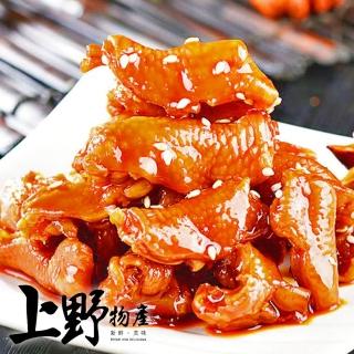 【上野物產】獨特風味椒麻鳳爪 x6包(300g±10%/包 滷味 涼拌 港點 港式點心)