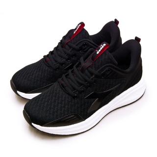 【DIADORA】男 迪亞多那 專業輕量避震慢跑鞋 ETPU彈力球系列(黑 71176)