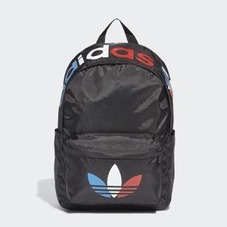 【adidas 愛迪達】後背包 後背包 書包 健身 旅行 運動包 TRICOLOR BP 黑 GN4957