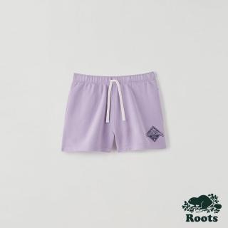 【Roots】Roots 女裝- 海狸獨木舟系列 經典LOGO短褲(薰衣草紫)