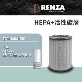 【RENZA】適用Haier海爾 AP500雙偵測空氣清淨機 高效複合式濾芯(替代 AP500F-01)