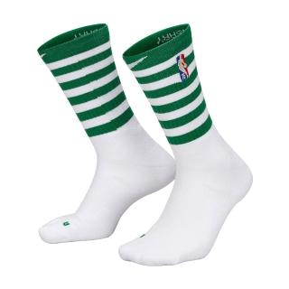 【NIKE 耐吉】襪子 運動襪 中筒襪 2雙組 BOS U NK ELITE CREW - NBA MMT 白綠 DA4952-100