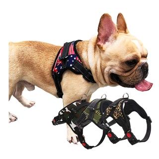 【ENJOY LIFE 樂享生活】寵物馬鞍型防暴衝胸背帶-XL(多色可選/透氣不悶熱/防爆衝防掙脫/反光設計)