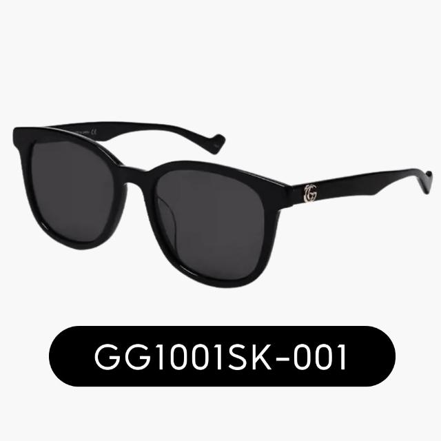 【GUCCI 古馳】亞洲版型 中性膠框太陽眼鏡組合(禮物／送禮首選 GG0416SK、GG0417SK、GG0960SA、GG1001SK)