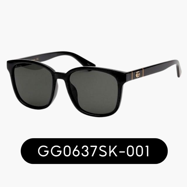 【GUCCI 古馳】亞洲版型 中性膠框太陽眼鏡組合(禮物／送禮首選 GG0714SA、GG0417SK、GG0960SA、GG1001SK)