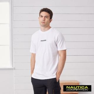 【NAUTICA】COMPETITION男裝繽紛圖騰短袖T恤(白)