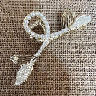 【bibi】韓國復古ins風珍珠歐美流行小眾品質設計感飾品髮夾(ins風韓國歐美流行飾品爪夾)