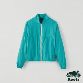 【Roots】Roots 女裝- 海狸獨木舟系列 簡約尼龍外套(青色)