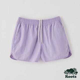 【Roots】Roots 女裝- 海狸獨木舟系列 簡約尼龍短褲(薰衣草紫)