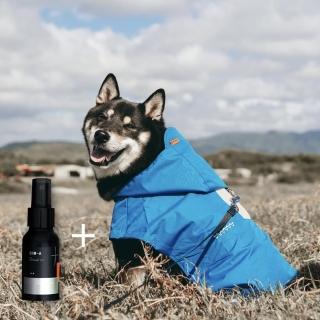 【CAMPET】全境衣物抗菌組-星際藍-S~L(寵物全防水風雨衣)