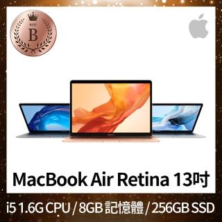 【Apple 蘋果】B 級福利品 MacBook Air Retina 13.3吋 i5 1.6G 處理器 8GB 記憶體 256GB SSD(2018)