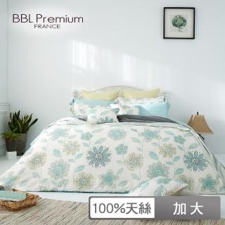 【BBL Premium】100%天絲印花床包被套組-幸福蒲公英(加大)