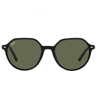 【RayBan 雷朋】Thalia塔莉亞款太陽眼鏡黑色鏡框綠色鏡片(2195F-9013153)