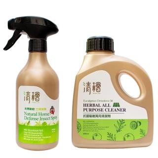 【Hinoki Life 清檜】統新天然驅蚊蟲空間噴霧500ml瓶 買就送(抗菌驅蟲萬用清潔劑600ml瓶)