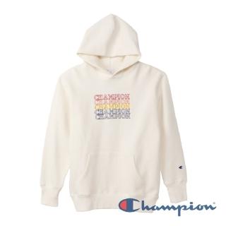 【Champion】CAMPUS多色Logo連帽Tee-米白