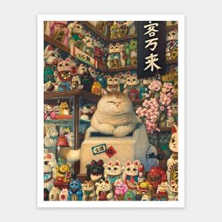 【Pintoo】Phoenix Chan - 招財貓本舖 - 1200片拼圖(益智/禮物/收藏/貓咪拼圖)