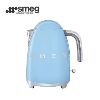 【SMEG】義大利復古美學電熱水壺-粉藍色(KLF03PBUS)