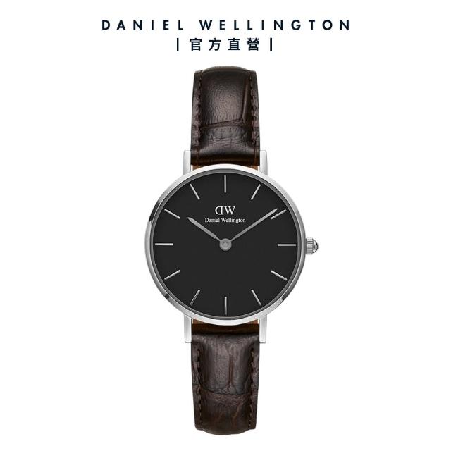 【Daniel Wellington】品牌精選Petite系列 28mm/32mm 皮革錶織紋錶(DW手錶 綜合賣場)