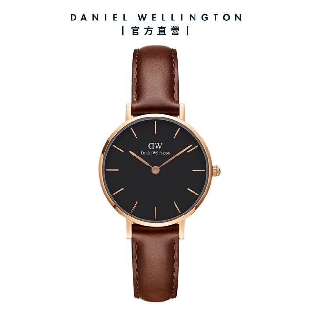 【Daniel Wellington】品牌精選Petite系列 28mm/32mm 皮革錶織紋錶(DW手錶 綜合賣場)
