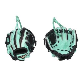 【MIZUNO 美津濃】迷你棒球手套鑰匙圈-鬼滅之刃聯名-棒壘球 炭治郎 美津濃 黑粉綠(1GGRGA2500-35)