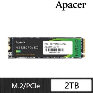 【Apacer 宇瞻】AS2280P4X 2TB PCIe Gen3x4 M.2 SSD 固態硬碟