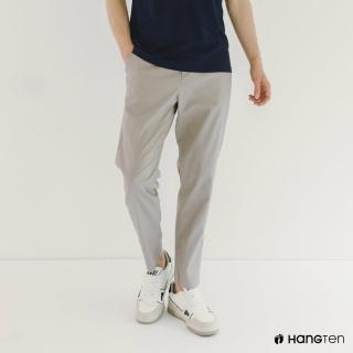 【Hang Ten】男裝-韓款-鬆緊褲頭錐形褲(灰)