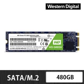 【WD 威騰】SSD 480GB M.2 2280 SATA 固態硬碟(綠標/WDS480G3G0B)