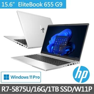 【HP送1TB行動硬碟組】EliteBook 655 G9 15吋商用筆電67N74PA(Ryzen 7P_5875U/16G/1TB SSD/W11P)