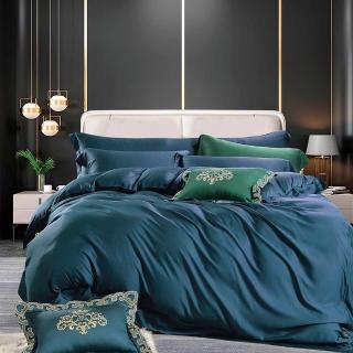 【Lily Royal】100支天絲被套床包6件組 雙人尺寸(多款顏色任選)