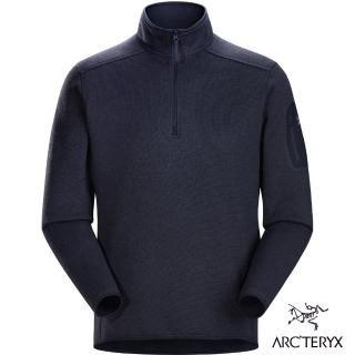 【Arcteryx 始祖鳥】男 Covert 1/2 刷毛 套頭衫(翠鳥雜藍)