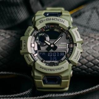 【CASIO 卡西歐】G-SHOCK 藍牙 都市街頭 酷墨綠 跑步訓練 計步 運動系列(GBA-900UU-3A)