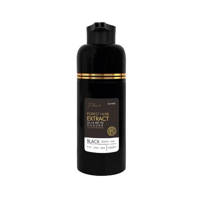 【KAFEN 卡氛】2入組 何首烏染髮膏Plus 400ml(曜石黑/咖啡棕/可可棕) 蓋白髮 快速染髮