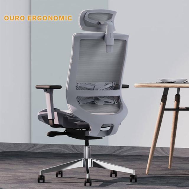 【OURO ERGONOMIC】人體工學椅 iChair Pro(彈力前傾完整多項調節人體工學椅電腦椅辦公椅電競椅網布椅)