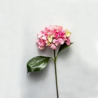 【花意空間】清甜粉嫩繡球仿真花長支 3支一組(永生花 人造花 假花)