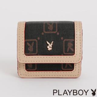 【PLAYBOY】Air Pods印花包 MINI系列(深咖色)